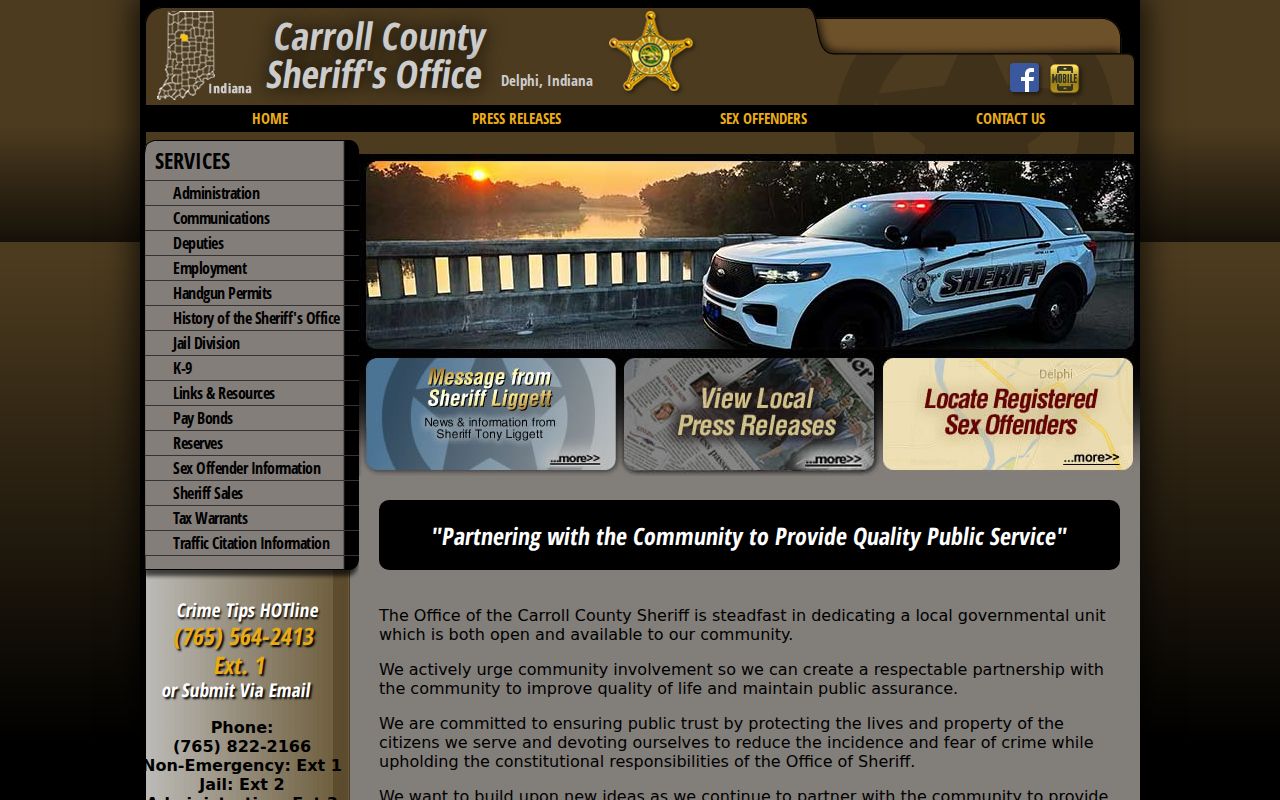 Carroll County warrant lookup sheriff services